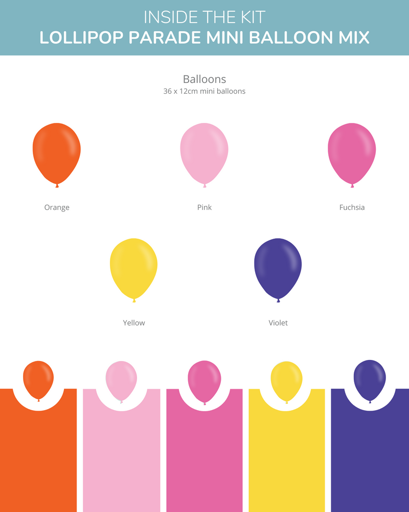 
            
                Load image into Gallery viewer, Lollipop Parade ONE Balloon Box Kit
            
        
