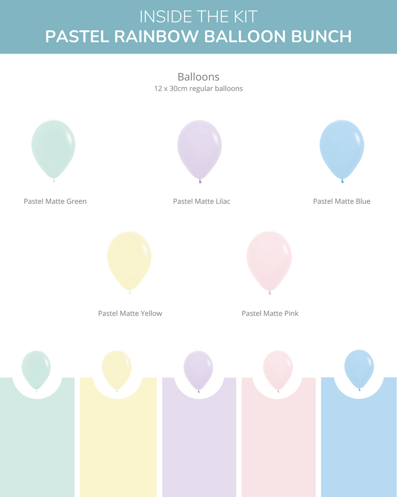 
            
                Load image into Gallery viewer, Pastel Rainbow Balloon Pack
            
        