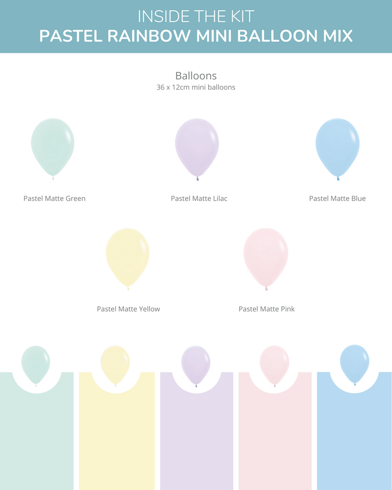 
            
                Load image into Gallery viewer, Pastel Rainbow BABY Balloon Box Kit
            
        