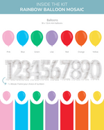 Rainbow DIY Balloon Mosaic Kit