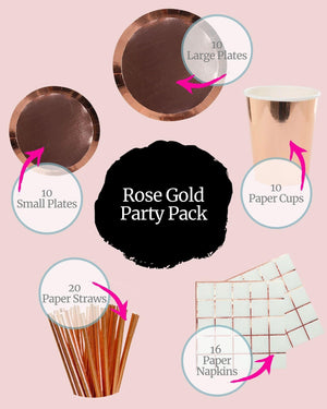
            
                Load image into Gallery viewer, Rose Gold Tableware Party Pack
            
        