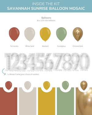 
            
                Load image into Gallery viewer, Savannah Sunrise DIY Balloon Mosaic Kit
            
        
