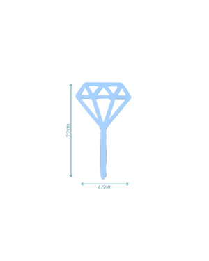 Diamond Cake Topper (Custom Colour)