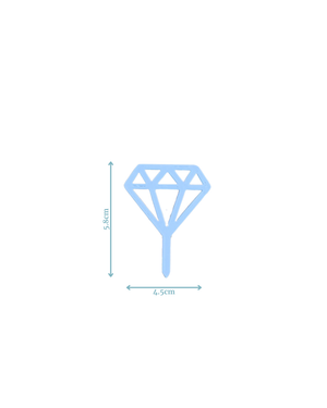 Diamond Cake Topper (Custom Colour)