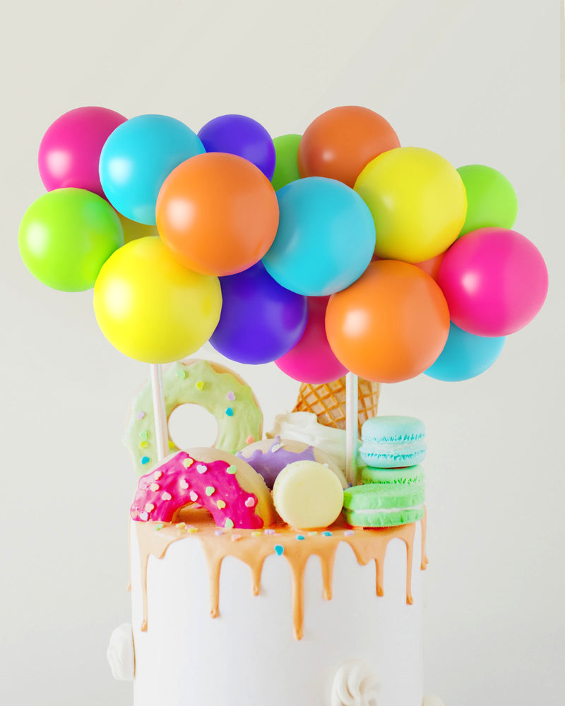 Tropical Sunset Balloon Cake Topper