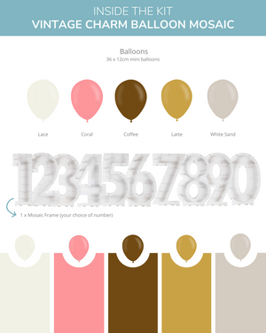 
            
                Load image into Gallery viewer, Vintage Charm DIY Balloon Mosaic Kit
            
        