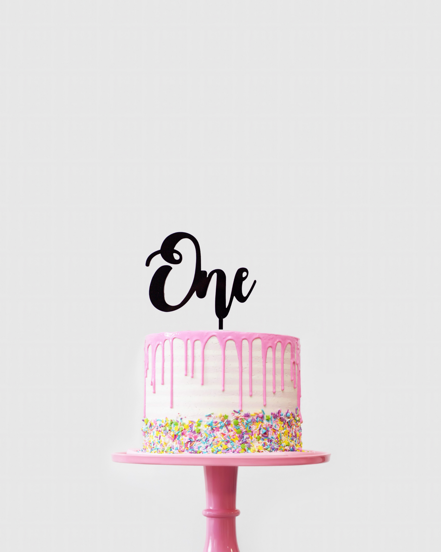 1st Birthday One Cake Topper Black Acrylic — free download