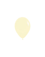 Pastel Matte Yellow Mini Balloon 12cm 100 Pack