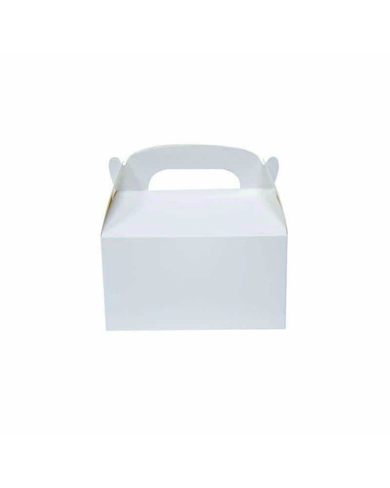 White Treat Boxes with Handle - A Little Whimsy