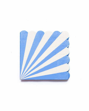 
            
                Load image into Gallery viewer, Blue &amp;amp; White Candy Stripe Napkins - A Little Whimsy
            
        