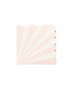 Pastel Pink & White Candy Stripe Napkins - A Little Whimsy