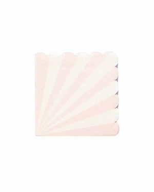 
            
                Load image into Gallery viewer, Pastel Pink &amp;amp; White Candy Stripe Napkins - A Little Whimsy
            
        