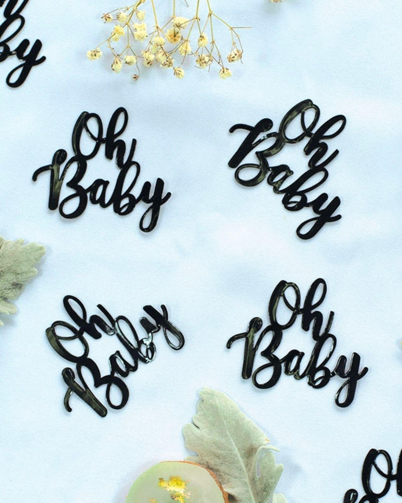 
            
                Load image into Gallery viewer, Oh Baby Jumbo Black Confetti - A Little Whimsy
            
        
