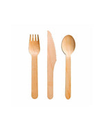 Wooden Cutlery Set Fork, Knife and Spoon