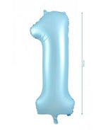 Number 1 Pastel Blue Foil Balloon (86cm)