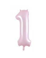Number 1 Pastel Pink Foil Balloon (86cm)