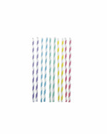 Pastel Rainbow Paper Straws - A Little Whimsy