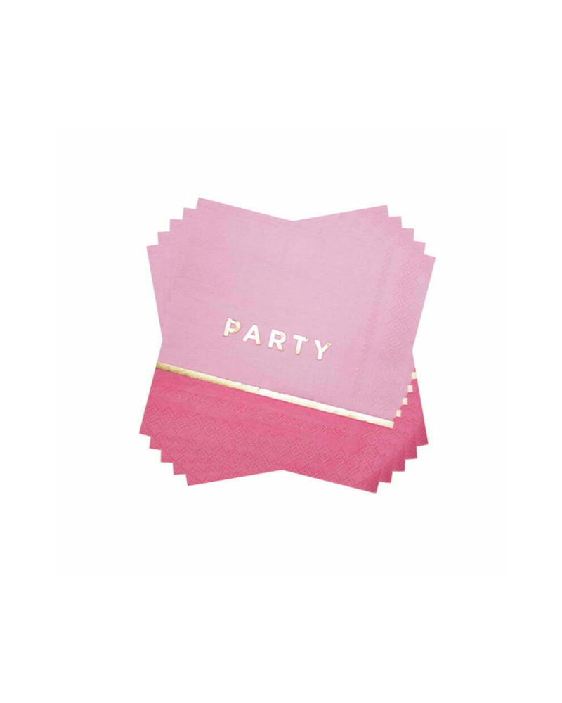 
            
                Load image into Gallery viewer, Pastel Pink Lunch Napkins - A Little Whimsy
            
        