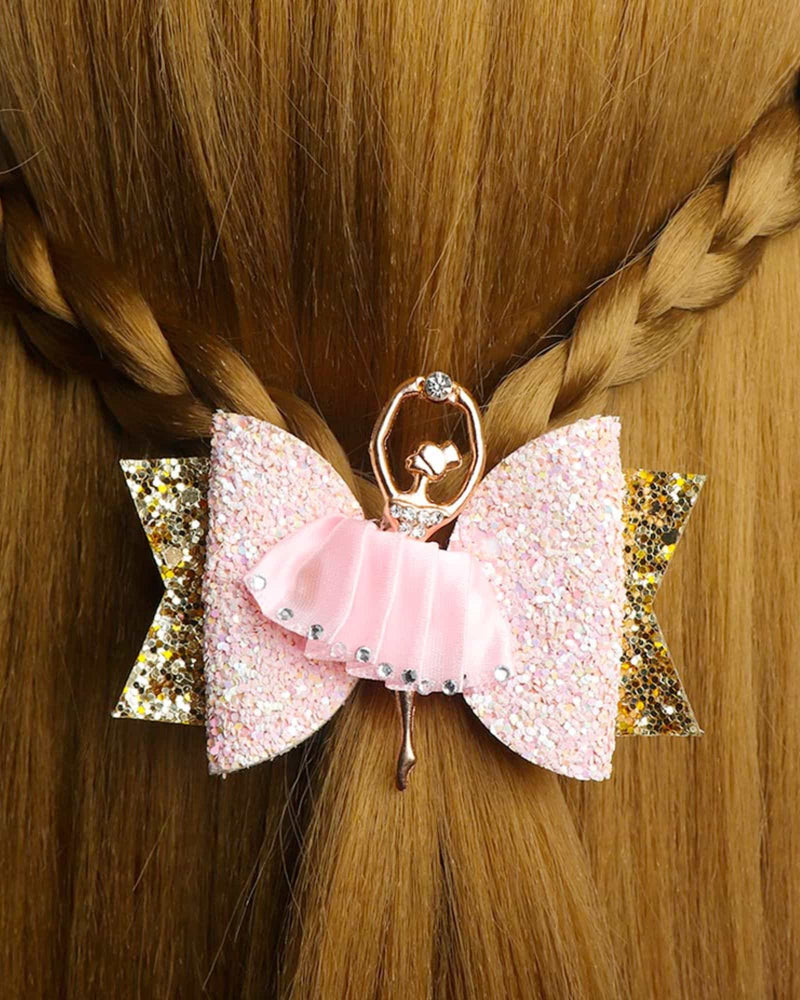 Pink Ballerina Hair Clip