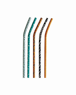 
            
                Load image into Gallery viewer, Jungle Safari Flexible Paper Straws - A Little Whimsy
            
        
