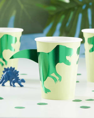 
            
                Load image into Gallery viewer, Roar Paper Dinosaur Cups - A Little Whimsy
            
        