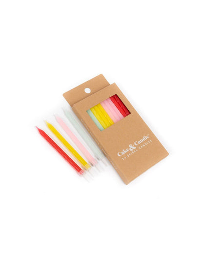 Tall Spiral Cake Candles Fun Combo