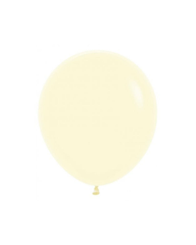 Pastel Matte Yellow Balloon Medium 46cm - A Little Whimsy