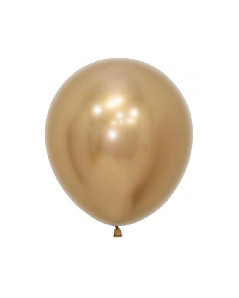 
            
                Load image into Gallery viewer, Chrome Gold Balloon Medium 46cm - A Little Whimsy
            
        