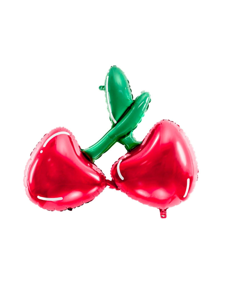 Red Cherry Shaped Foil Balloon