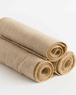 Three Hessian Table Runners rolled up - A Little Whimsy