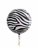 Zebra Print Foil Orbz Balloon