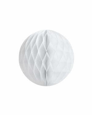 Honeycomb White Ball 15cm - A Little Whimsy