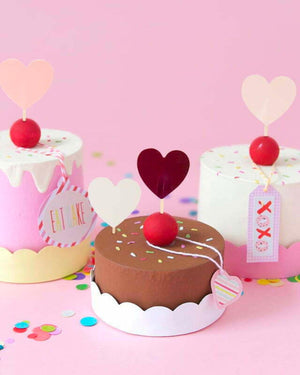 Heart Shaped Cupcake Picks - A Little Whimsy