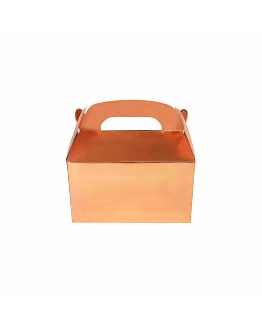 Shiny copper container with a handle, featuring a smooth surface and clean lines against a white background.