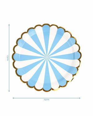 
            
                Load image into Gallery viewer, Blue Candy Stripe Paper Plates
            
        
