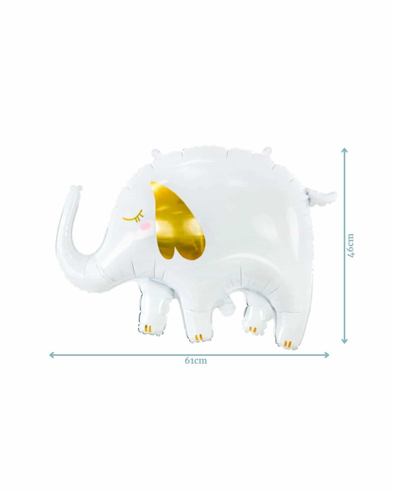 
            
                Load image into Gallery viewer, Elephant Foil Balloon with Gold detail
            
        