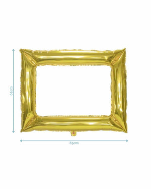 
            
                Load image into Gallery viewer, Golden Photo Frame Foil Balloon
            
        