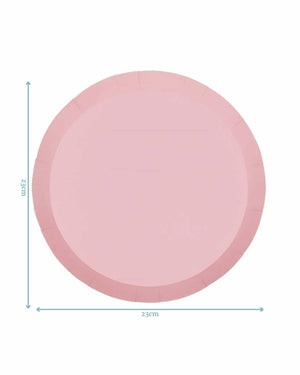 
            
                Load image into Gallery viewer, Pastel Pink Paper Dinner Plate 23cm
            
        