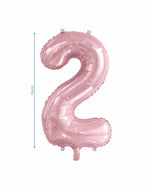Number 2 Light Pink Foil Balloon (86cm)