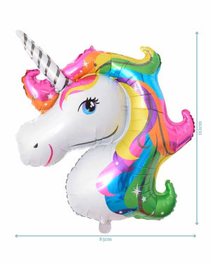 
            
                Load image into Gallery viewer, Rainbow Unicorn Jumbo Foil Balloon
            
        