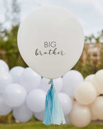 Big Brother Balloon with Blue Tassels - A Little Whimsy