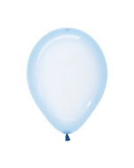 Crystal Pastel Blue Balloon Regular 30cm - A Little Whimsy