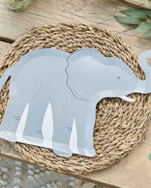 Elephant Paper Plates - A Little Whimsy