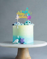 Glitter Mermaid Cake Topper - A Little Whimsy