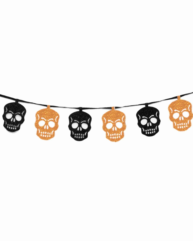 Halloween Skull Bunting - A Little Whimsy