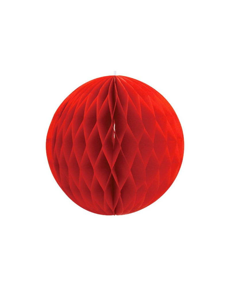 Honeycomb Red Ball 15cm - A Little Whimsy