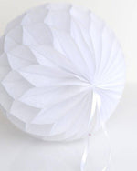Honeycomb White Ball 25cm - A Little Whimsy