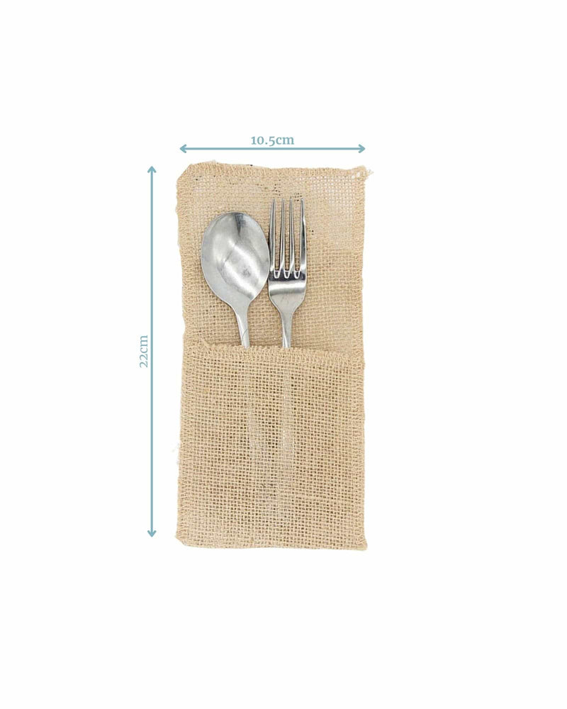 Hessian Cutlery Bags
