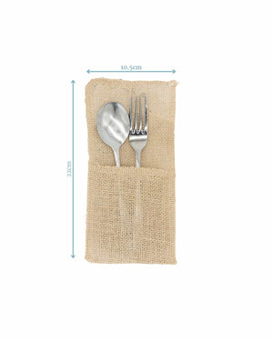 Hessian Cutlery Bags