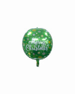 Merry Christmas Green Foil Orbz Balloon - A Little Whimsy